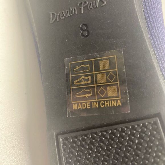 DREAM PAIRS Women’s Flats Slip On Navy Shoes Pointed Toe Size 8 New No Box - Picture 4 of 9